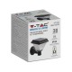 Aplica LED solara de perete 0.8W patrata negru mat dimabila cu telecomanda RF CCT 3 in 1 IP44