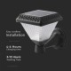 Aplica LED solara de perete 0.8W patrata negru mat dimabila cu telecomanda RF CCT 3 in 1 IP44