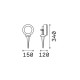 Proiector LED arhitectural reglabil tip tarus LITIO 10W TW IP66 IK10 finisaj gri