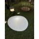 Glob decorativ pentru gradina SASSO 410mm opal cu soclu E27 IP65