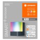 Aplica LED de exterior inteligenta 10W Ledvance Smart+ WiFi Cube Wall RGBW dimabila compatibila Alexa si Google Assistant IP44