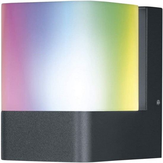 Aplica LED de exterior inteligenta 10W Ledvance Smart+ WiFi Cube Wall RGBW dimabila compatibila Alexa si Google Assistant IP44