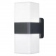Aplica LED de exterior inteligenta 14W Ledvance Smart+ WiFi Cube iluminare sus jos RGBW dimabila compatibila Alexa si Google Assistant IP44