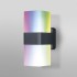 Aplica LED de exterior inteligenta 14W Ledvance Smart+ WiFi Cube iluminare sus jos RGBW dimabila compatibila Alexa si Google Assistant IP44