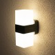 Aplica LED de exterior inteligenta 14W Ledvance Smart+ WiFi Cube iluminare sus jos RGBW dimabila compatibila Alexa si Google Assistant IP44