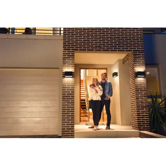Aplica LED de exterior inteligenta 14W Ledvance Smart+ WiFi Outdoor Brick Wide RGBW dimabila compatibila Alexa si Google Assistant IP44