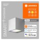 Aplica LED de exterior inteligenta 14W Ledvance Smart+ WiFi Outdoor Brick RGBW dimabila compatibila Alexa si Google Assistant IP44