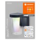 Aplica LED de exterior inteligenta 10W Ledvance Smart+ WiFi Cascade RGBW dimabila compatibila Alexa si Google Assistant IP44
