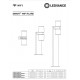 Aplica LED de exterior inteligenta 14W Ledvance Smart+ WiFi Flare Updown Wall RGBW dimabila compatibila Alexa si Google Assistant IP44