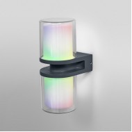 Aplica LED de exterior inteligenta 14W Ledvance Smart+ WiFi Flare Updown Wall RGBW dimabila compatibila Alexa si Google Assistant IP44