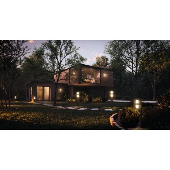 Aplica LED de exterior inteligenta 14W Ledvance Smart+ WiFi Flare Updown Wall RGBW dimabila compatibila Alexa si Google Assistant IP44