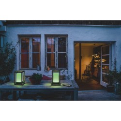 Lampadar LED de masa inteligent 5W Ledvance Smart+ WiFi Outdoor Tableframe RGBW dimabil cu cablu si port USB compatibila Alexa si Google Assistant IP44
