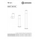 Aplica LED de exterior inteligenta 10W Ledvance Smart+ WiFi Pipe Wall RGBW dimabila compatibila Alexa si Google Assistant IP44
