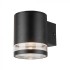 Aplica LED solara de perete 0.55W rotunda corp negru lumina calda IP54