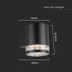 Aplica LED solara de perete 0.55W rotunda corp negru lumina calda IP54
