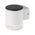 Aplica LED solara de perete 0.55W rotunda corp alb lumina calda IP54