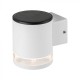Aplica LED solara de perete 0.55W rotunda corp alb lumina calda IP54