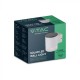 Aplica LED solara de perete 0.55W rotunda corp alb lumina calda IP54