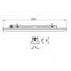 Corp iluminat liniar cu LED 800mm 27W Gewiss Smart 3 42 LED-uri Mat