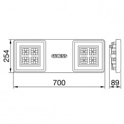 Proiector LED ANTIEX GEWISS Smart 4 ATEX 2M 127W lumina neutra IP66