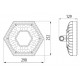 Lampa industriala LED GEWISS ESALITE 52W 90 de grade Alb Neutru