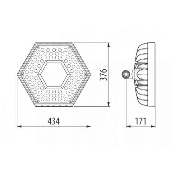 Lampa industriala LED GEWISS ESALITE 112W 90 de grade Alb Neutru