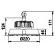 Lampa industriala LED SCHRACK TRINITY ARKTUR ECO LED 100W 140lm/W 110 grade lumina neutra