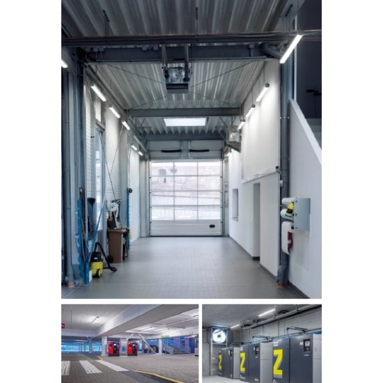 Corp de iluminat etans cu LED 23-33W 1200mm TRILUX 2315 Twenty3 cu flux luminos reglabil
