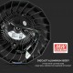 Lampa industriala LED Cip SAMSUNG driver Meanwell 100W 180lmW UFO 120 de grade Alb Rece
