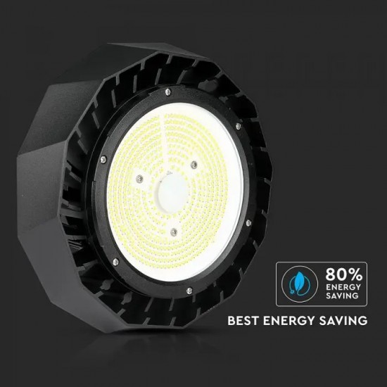 Lampa industriala LED Cip SAMSUNG driver Meanwell 100W 180lmW UFO 120 de grade Alb Rece