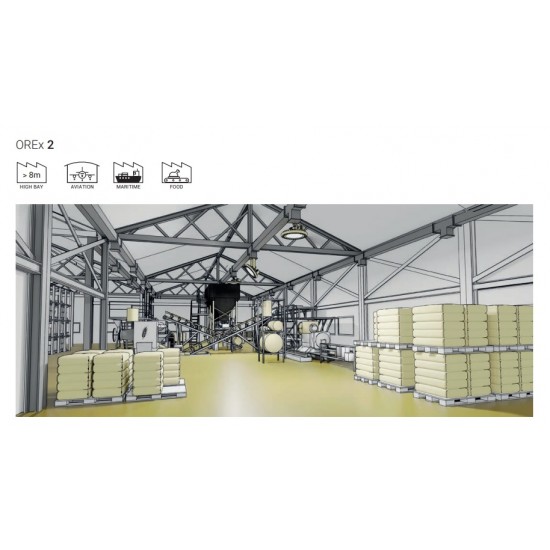 Suspensie ANTIEX Zalux OREX 2 LED 120W zona 2,21 lumina neutra IP66