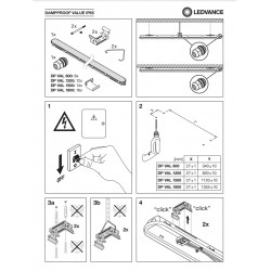 Corp de iluminat etans cu LED 9W LEDVANCE Damp Proof Value 60cm lumina neutra IP65