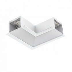 Element de conectare LED tip L interconectabil incastrat XTRACE corp alb IP40