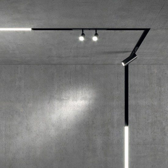 Proiector LED 21W pe sina QUICK corp aluminiu alb 30 grade CRI90 IP20