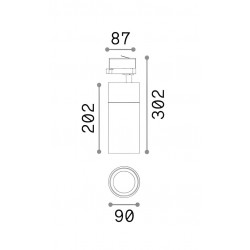 Proiector LED 28W pe sina QUICK corp aluminiu alb 30 grade CRI90 IP20
