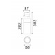 Proiector LED 28W pe sina QUICK corp aluminiu alb 30 grade CRI90 IP20
