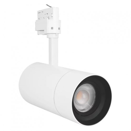 Proiector LED pe sina 25W LEDVANCE Spot Zoom dimabil unghi reglabil alb negru mat CRI97 IP20