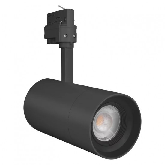 Proiector LED pe sina 25W LEDVANCE Spot Zoom dimabil unghi reglabil alb negru mat CRI97 IP20