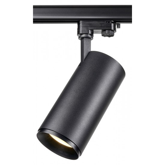 Proiector LED 40W pe sina MEVIA Schrack negru 36 grade CRI90 lumina calda IP20