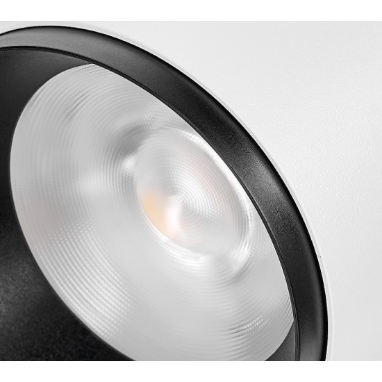 Proiector LED 40W pe sina MEVIA Schrack alb 36 grade CRI90 lumina calda IP20
