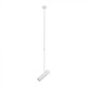 Spot suspendat orientabil dulie GU10 tija reglabila 830-1170mm corp aluminiu alb IP20