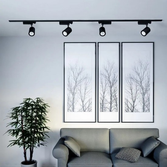 Proiector LED 35W pe sina Corp Negru Alb Rece