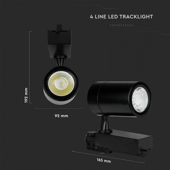 Proiector LED 35W pe sina Corp Negru Alb Rece