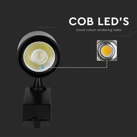 Proiector LED 35W pe sina Corp Negru Alb Rece