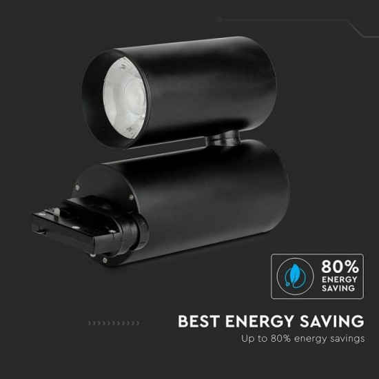 Proiector LED 30W pe sina Corp Negru Alb Rece