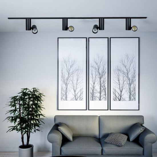 Proiector LED 30W pe sina Corp Negru Alb Rece