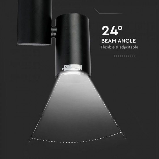Proiector LED 30W pe sina Corp Negru Alb Rece