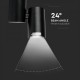Proiector LED 30W pe sina Corp Negru Alb Rece