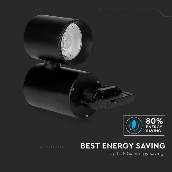 Proiector LED 15W pe sina Corp Negru Alb Rece