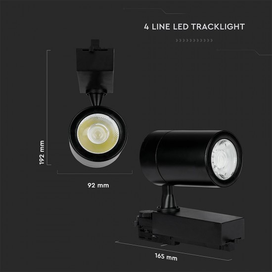 Proiector LED 35W pe sina Corp Negru Alb Neutru